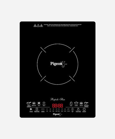 Pigeon Rapido Slim Induction Cooktop (Black, Touch Panel)