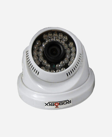 ROBORIX ROBORIX 800TVL Dome Camera-36 Infrared LED- Night Vision- 15-20 Meters Range-Indoor-CCTV Camera 1 Channel Home Security Camera