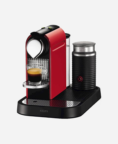 Nespresso Krups CitiZ & Milk Fire Engine Red Coffee Machine